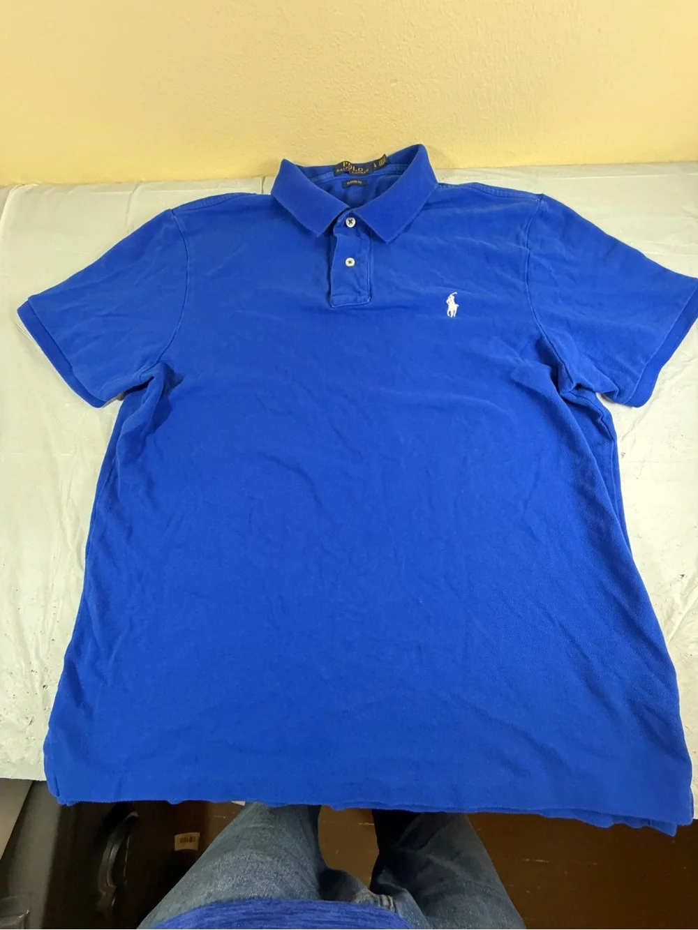 Ralph Lauren Polo Shirt in Royal Blue with White Pony